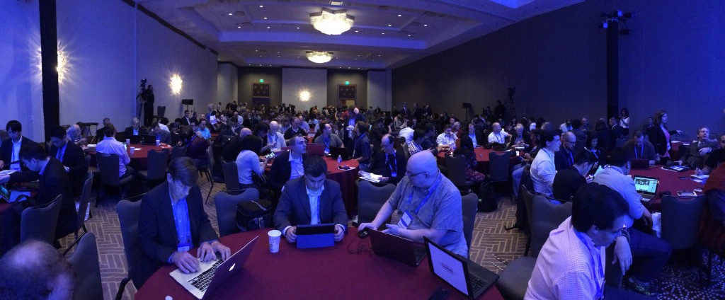 Dell World 2015 Press Conference full room